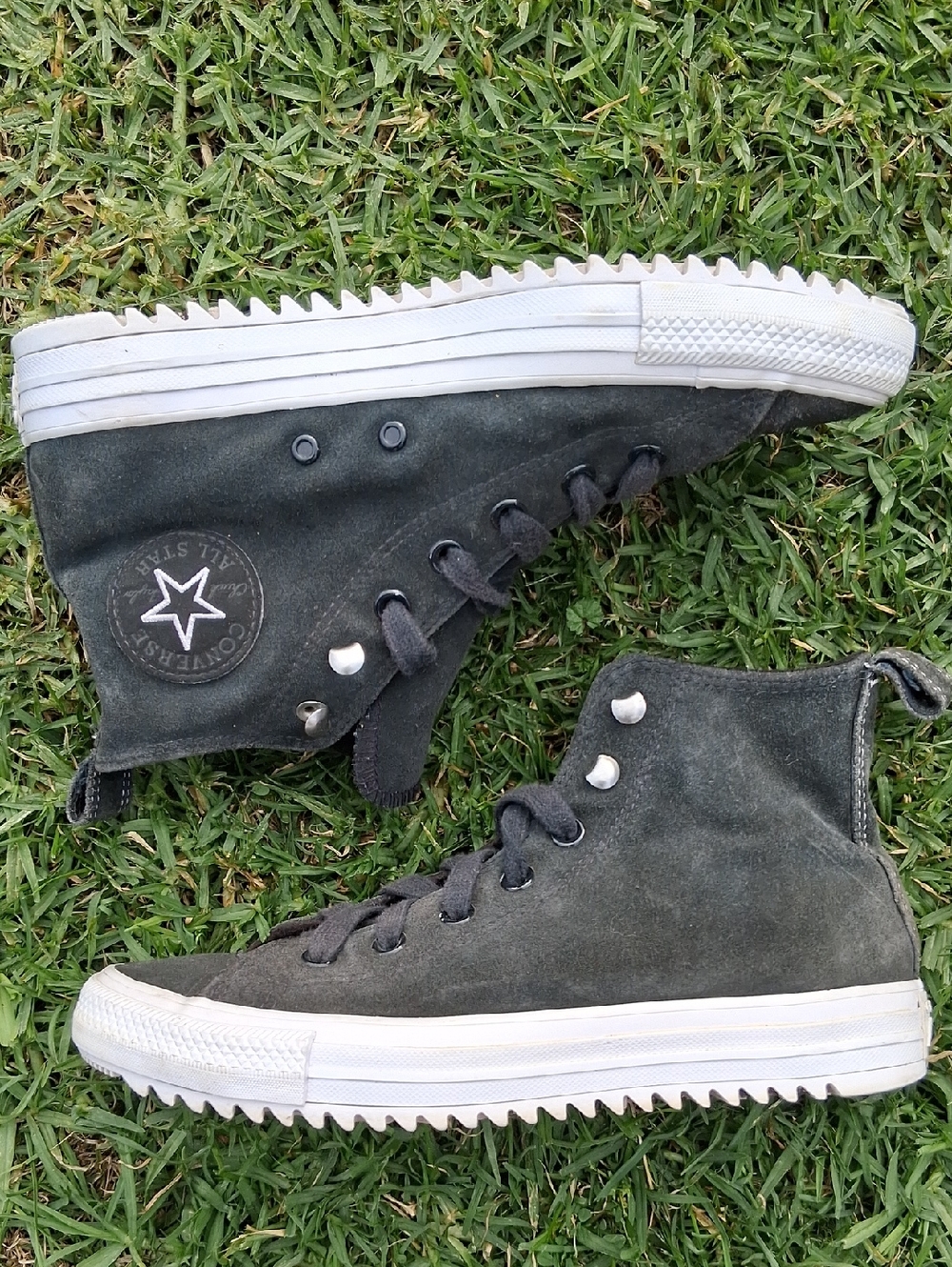 Converse Charcoal High-Top Sneakers - Picture 4 of 11